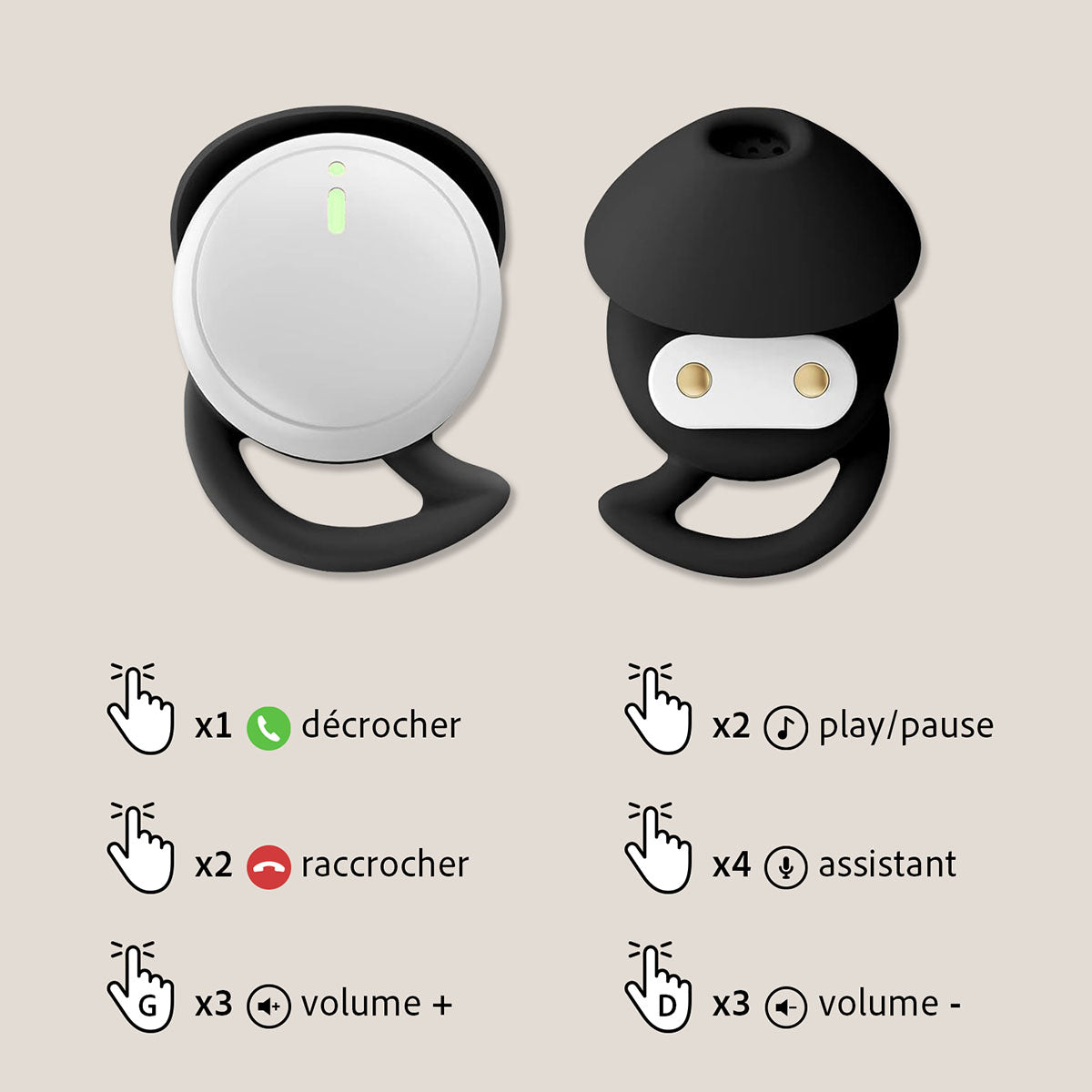 écouteurs nluetotth anti-bruit MYSLEEP002 mini 